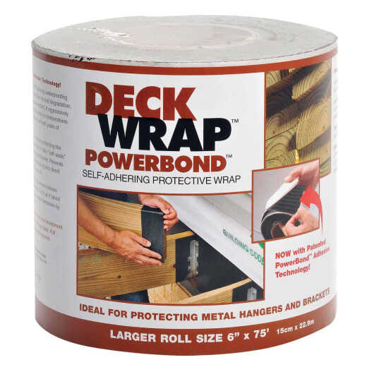 Power Bond DeckWrap 6 In. X 75 Ft. Deck Flash Barrier