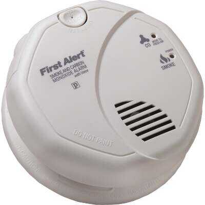 First Alert Hardwired 120V Photoelectric/Electrochemical Carbon Monoxide and Smoke Alarm with Voice Alert