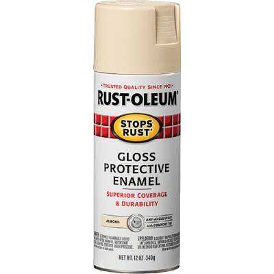 Rust-Oleum Stops Rust Almond Gloss 12 Oz. Anti-Rust Spray Paint