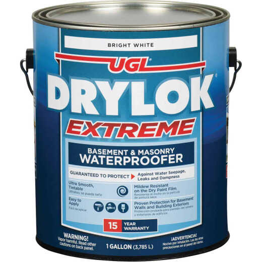 Drylok White Extreme Basement & Masonry Waterproofer Concrete Sealer, 1 Gal.