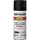 Rust-Oleum Stops Rust Semi-Gloss Black 12 Oz. Anti-Rust Spray Paint Image 1